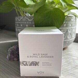 NEW VOY Fragrance Wild Sage Royal Lavender Scented Soy Candle Herbaceous Minty